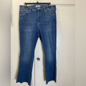 Popsugar Frayed Hem Denim Jeans | Size 14